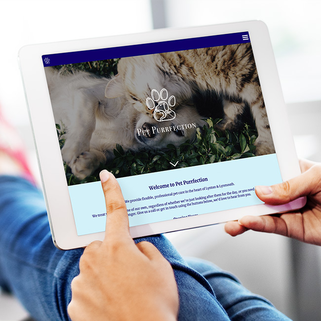 Blackbird Pet Care Demo Site Image